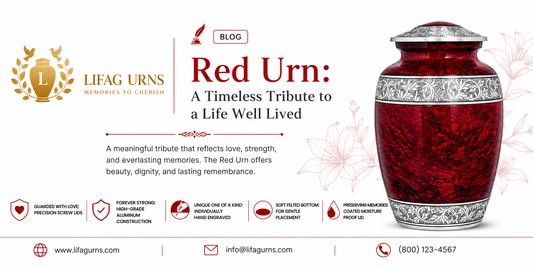 Red Classic Urn: A Timeless Tribute to a Life Well Lived