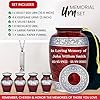 Red Marble Personalized Urn Set with Ash Necklace